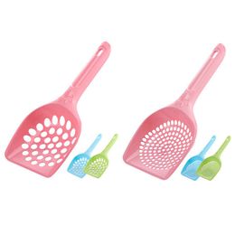 Plastic Katvuil Lokje Pooper Pet Grooming Cleaning Tool Care Sand Walling Scooper Cats Wish Shovel Hollow Lichtgewicht Duurzaam Gemakkelijk te reinigen JY1039