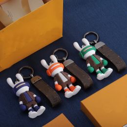 Ciment en plastique lapin poupée voiture porte-clés pour hommes femmes porte-clés Couples porte-clés accessoires sac suspendu accessoires bijoux de luxe W-5