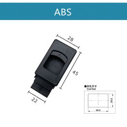 Plastic gesp. Veiligheid Deur Grendel Spring spek Snap Lock Invisible Cabinet Hendle voor elektrische doos gereedschapskist meubels hardware