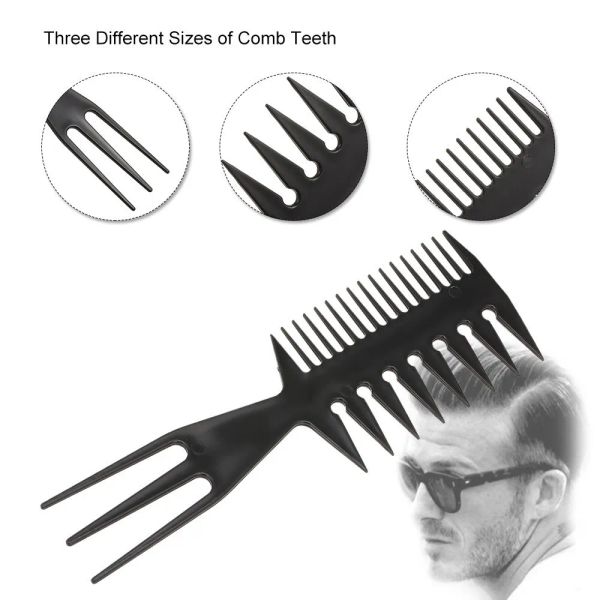 Plastic Combs desplegables Combinados Combinados de dientes anchos peinador antistático peinado peinado zz