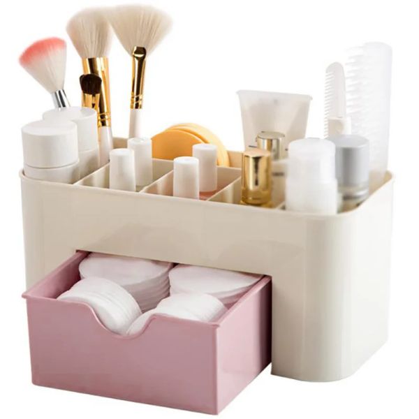 Boîte de rangement cosmétique en plastique, organisateur de tiroir, diviseur de tiroir, organisateur de bijoux de maquillage, tiroirs de rangement de maison de cuisine