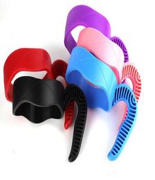 Tazas de plástico Tazas manijas para 20 oz de 30 oz Soporte seguro de 5 colores Tazas de acero inoxidable Manejo DHD38174693351