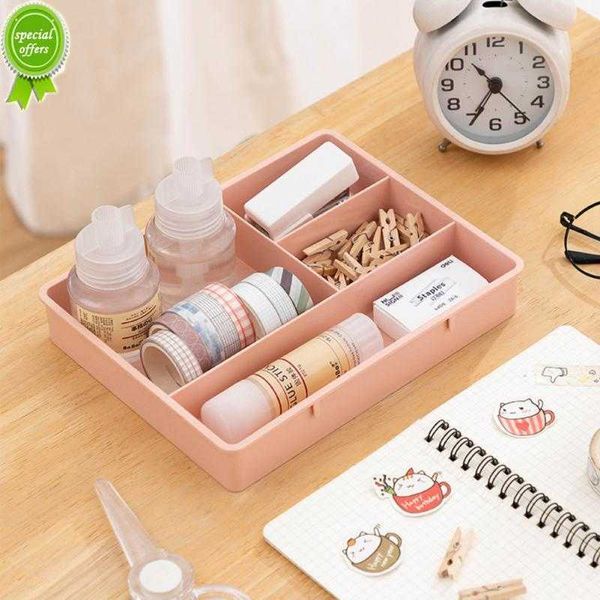 Caja de almacenamiento de plástico para escritorio, organizador de cajones, organizador de joyas y maquillaje, artículos para uso diario, caja de almacenamiento para el hogar para cosas pequeñas de oficina