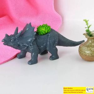 Pot de fleur d'animal de dinosaure en plastique pour Cactus plante succulente Pots de bonsaï conteneur jardinière décoration de jardin