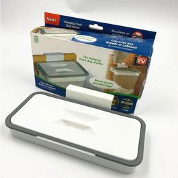 Corchete de basura de basura de plástico soporte para colgar soporte para colgar estante de cocina colgante soporte de bolsas de basura basura de cocina basura