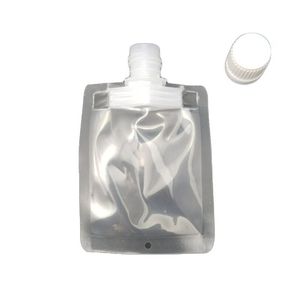 Plastique Doypack 30 ml Emballage Boisson Suctiion Sac Effacer Buse À Boire Transparent Sacs Bec Mini Poche Sacs jlllF ffshop2001