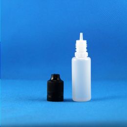 Plastic Druppelflesje Dubbel Proof 18 ML 100 Stuks Dief Veilig Kind Veiligheid Caps Damp Kan Samendrukbaar Voor E Sigaret Weovf