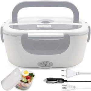 Boîte à déjeuner électrique en plastique 220V 110V 24V 12V, pour la maison, la voiture, le bureau, le chauffage des aliments, conteneur Portable de voyage, Bento chauffé 240109