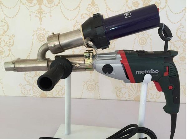 Máquina de soldadura de extrusión de plástico, extrusora de pistola soldadora de plástico de aire caliente