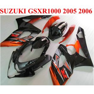 Plastic Fairing Kit voor Suzuki 2005 2006 GSXR 1000 K5 K6 GSX-R1000 05 06 GSXR1000 RODE ZWARTE MOTORFIETSGESTELLINGEN SET SX80