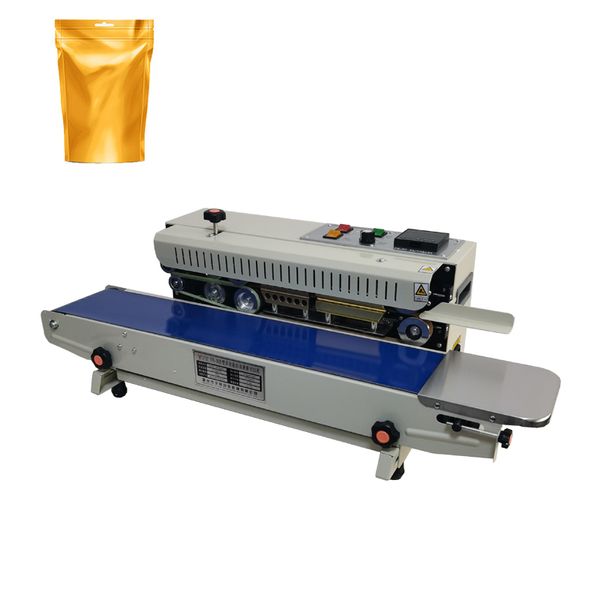 Machine à sceller les aliments en Film plastique, 220V 110V, Machine à sceller les sacs en plastique, ceinture de scellage, scelleuse à bande continue