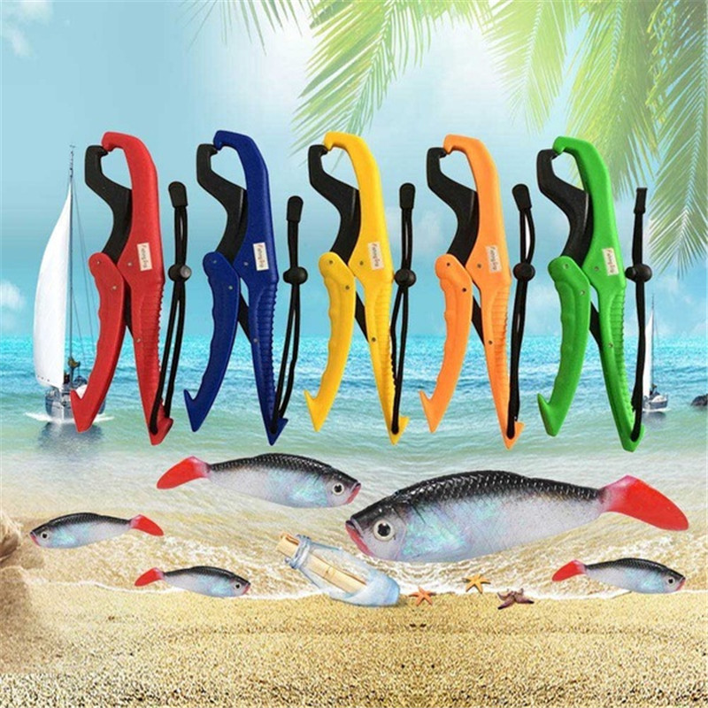 Plast fiske tänger gripper handkontroller fisk kropp grepp klämma grabber tackla verktyg fiske clip yq01165