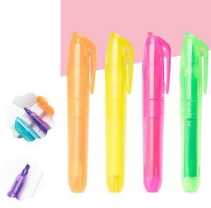 Stylos fluorescents en plastique 6 couleur de gréfeuille de surligneur coloré marqueurs de croquis dessin esquisse des enfants coloriages pour enfants adultes