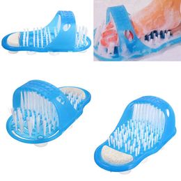 Plastic Foot Scrubber Body Brush Bad Douche Voeten Massage Borstel Slippers Bad Puimsteen Stea Douche Foot Care Tool 210724