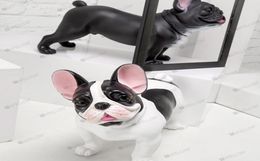 Plastic French Bulldog Dog Mannequin for Pet Display EMS Couleur fabriquée par Hand6479988