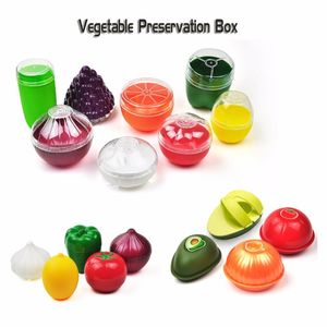 Plastic verse containers keuken plantaardige vruchten groene peper crisper food citroentomaten ui gevormde opbergdoos