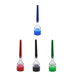 Amoladoras de plástico Rodillo 4 piezas Accesorios para fumar cadera THE CONE ARTIST Máquina amoladora para liar Herramienta de filtro para hacer papel de liar de cono