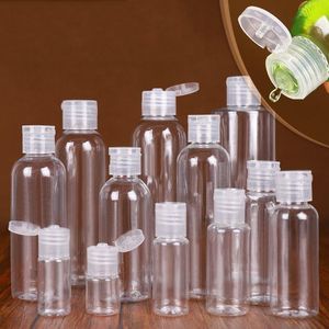 Plastic Handdesinfecterend Fles 5ML 10ML 20ML 30ML 50ML 60ML 100ML 120ML 150ML 200ML PET Vlinderdop Transparante Plastic Flessen Voor Li Jjna