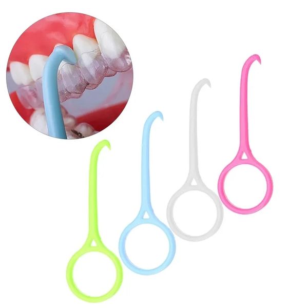 Herramienta de eliminación Dental con gancho de plástico, bonito alineador de ortodoncia, elimina tirantes invisibles removibles, alineador transparente para el cuidado bucal