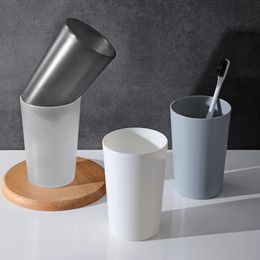 Plastic Japanse-stylecirculaire bekers Tandenborstel Holder Cup PP Rining Cup Wash Tooth Mok Badkamer Sets