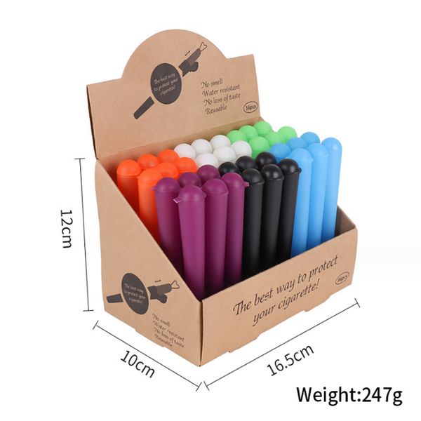 Tubes coniques Doob en plastique King Size 120 mm, support commun pour papier à rouler, cônes de rangement, hermétique, anti-odeur, boîte à pilules, support de papier à cigarettes pré-roulé de voyage