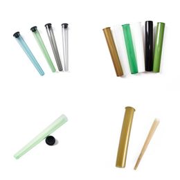 Plastique King Size Doob Tube Étanche Hermétique Odeur Preuve Odeur Cigarette Stockage Solide Scellement Conteneur Pilule Cas 2 Styles Choisir