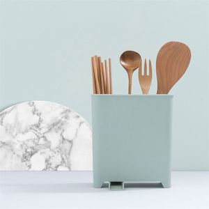 Boîte de rangement de vaisselle de cuisine en plastique grande capacité égouttoir couteau lavable fourchette cuillère baguettes organisateur boîte 201022