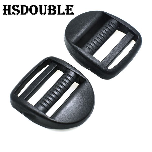 Plastic Ladder Lock Slider Hebilla ajustable para correas de mochila táctica Hardware de piezas de bolsas