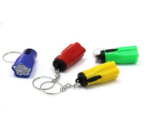 Muovi Led-zaklampen Super Mini Met sleutelhanger Draagbaar Voor buiten Kamperen Wandelen Zaklamp Bloemblaadjesvorm 0 35ch ZZ5170280