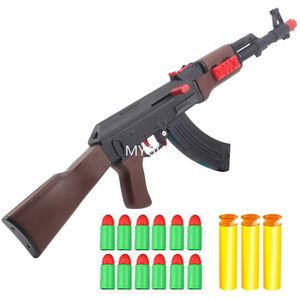 AK-47 balles souples jouet fusil Air doux tir manuel pistolet en plastique pour enfants enfants garçons cadeau d'anniversaire