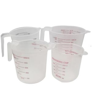 Tasse à mesurer en plastique avec poignée, outil de cuisine empilable, outils de mesure de cuisson JJE10540