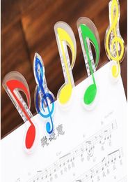 Plastique Music Note Clip Page de livre Piano Clamp Musical Treble Clef Clips Mariage Birthday Party Favours Gifts6197178