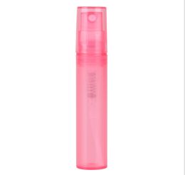 Botella vacía de spray de perfume de plástico 2ML Muestra recargable Envase cosmético Mini atomizador redondo pequeño para loción Piel Muestra más suave