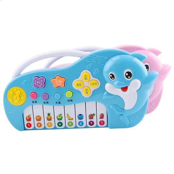 Piano en plastique dauphin musique magique clavier enfants Instruments de musique jouets nés apprentissage éducatif 240131