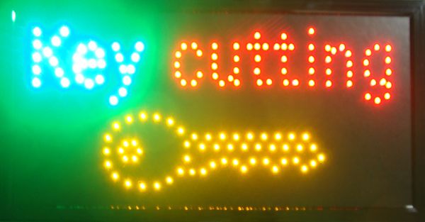 Cadre en plastique PVC Ultra lumineux LED Neon Light Animated LED SERVICE Signe accrocheur slogans conseil Livraison gratuite taille 48 cm * 25 cm