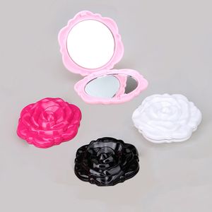 Rose en plastique pliant rond Miroir Miroir Miroir Miroir Douvrage tridimensionnel Douvoir petit Miroir Miroir Fabricants en gros