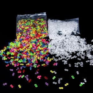 Plastic S Clips Loom Band Clips S Shape Clips Mini transparante armbandconnectoren voor doe -het -zelf -armbanden maken vulkit