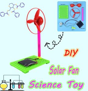Ventilateur solaire en plastique, Kits de modèles d'assemblage faits à la main, expérience de Circuit physique, jouets éducatifs, cadeaux pour enfants et adolescents, développement du cerveau 7350567