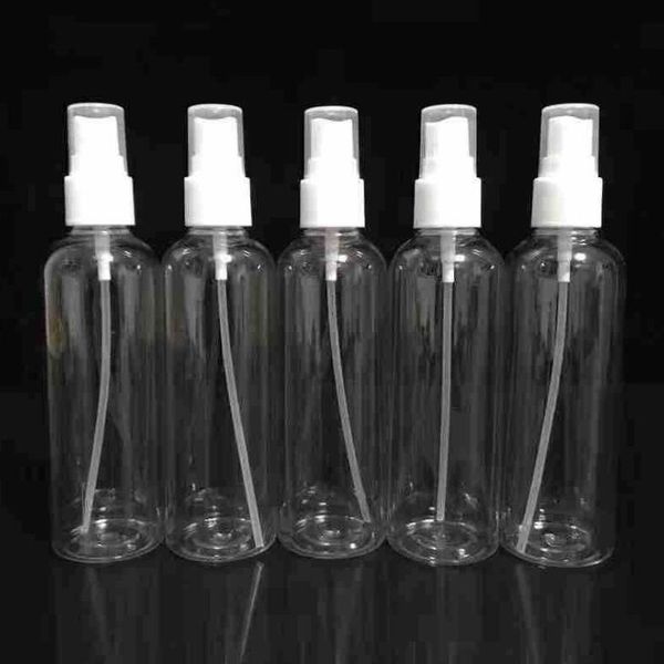 Bouteilles de pulvérisation en plastique en gros 100 ml vides pulvérisateurs à brume fine bouteilles de pulvérisation atomiseur de parfum de voyage pour Solution de nettoyage LX1958