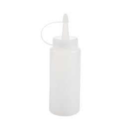 Condage de bouteille de suppression en plastique Ketchup Sauce à moutarde blanc transparent blanc