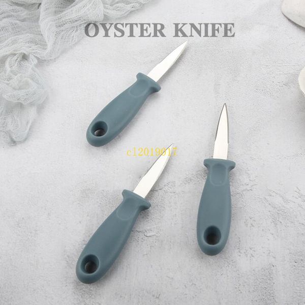 Couteau à huîtres en plastique et acier inoxydable, couteau à huîtres, couteau à pied de biche domestique