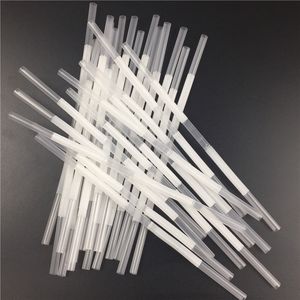 paille en plastique r * brûleur à huile jetable de 6 mm reliant le tuyau d'eau en plastique pour fumer les deux pailles en plastique réglables