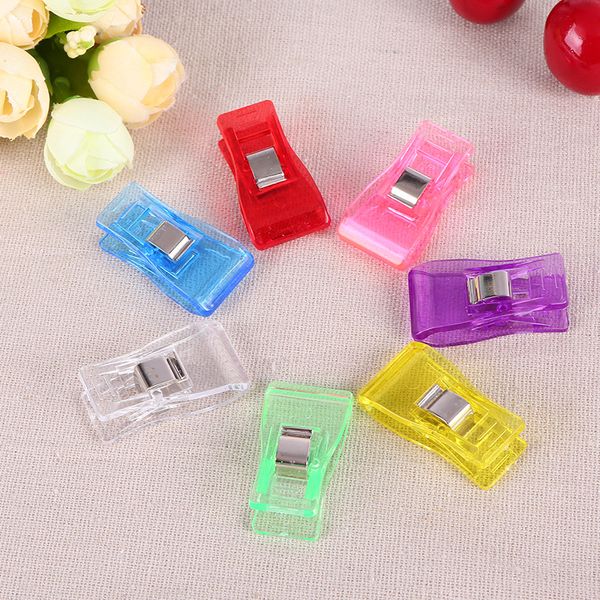 Plastic Strong Clip para tela Craft Diy Accesorios hechos a mano Herramientas de mosaico Clip de edredón 3.3cmx1.8cm al por mayor LX0148