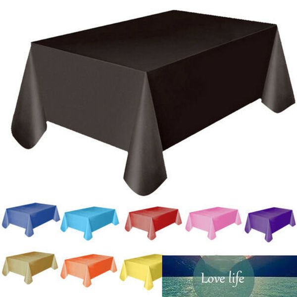 Nappe en plastique couverture de Table 137x138 cm Rectangle fête thème lin nouvelle nappe