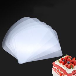 Plastic transparante zachte schraper Cake Cream Plaat Schraper Batter Decoratie Embryo Wissinggereedschap