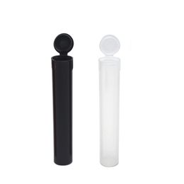 Tubo de plástico transparente a prueba de niños para cartucho Vape Pen PP pre rollo 72 mm Contenedores Botellas de embalaje