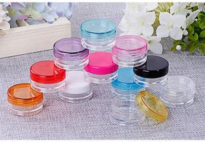 Plastic Wax Containers Boxen Potten Case 3G / 5G Cosmetica Holder Wax Dabber Tools voor Droog Wax Dikke Olievetten Pasta Mastiek zonder geur