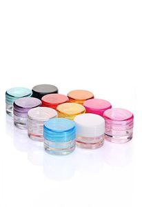 Plastic wax containers Jar Box Cases 3 ml en 5 ml capaciteit cosmetica doos 11 kleuren gezicht crème opslag case6358203