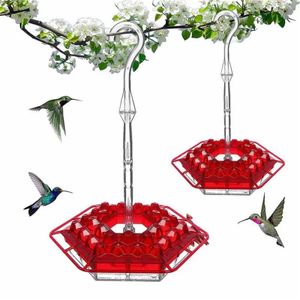 Plastic Bird Water feeder fles Hangende kolibrie Feeder Garden Buiten Plastic Wild Window Bird Feeder met haak