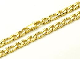 Collar de oro de 18 km de 18 km de ancho de 6 mm para hombres masculinos Mujeres Joyas de moda de acero inoxidable Cadena 20039039360396111901